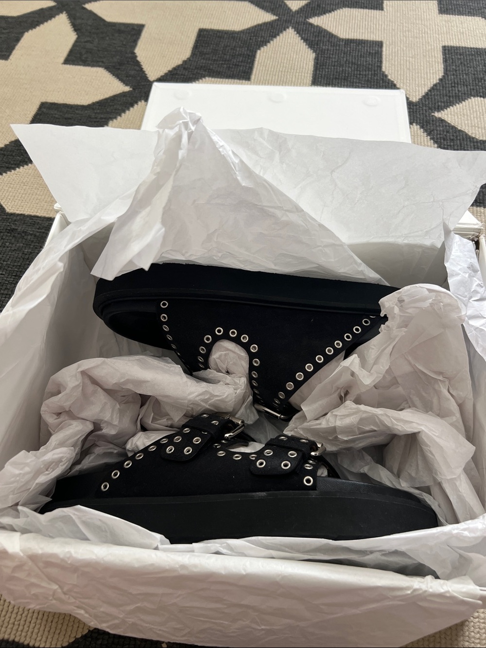 Isabel Marant Black Lennya Sandal - Picture 7 of 9